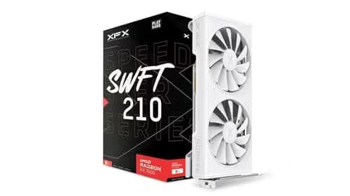XFX SPEEDSTER SWFT 210 AMD Radeon RX 7600 Core Edition White 8GB GDDR6 image
