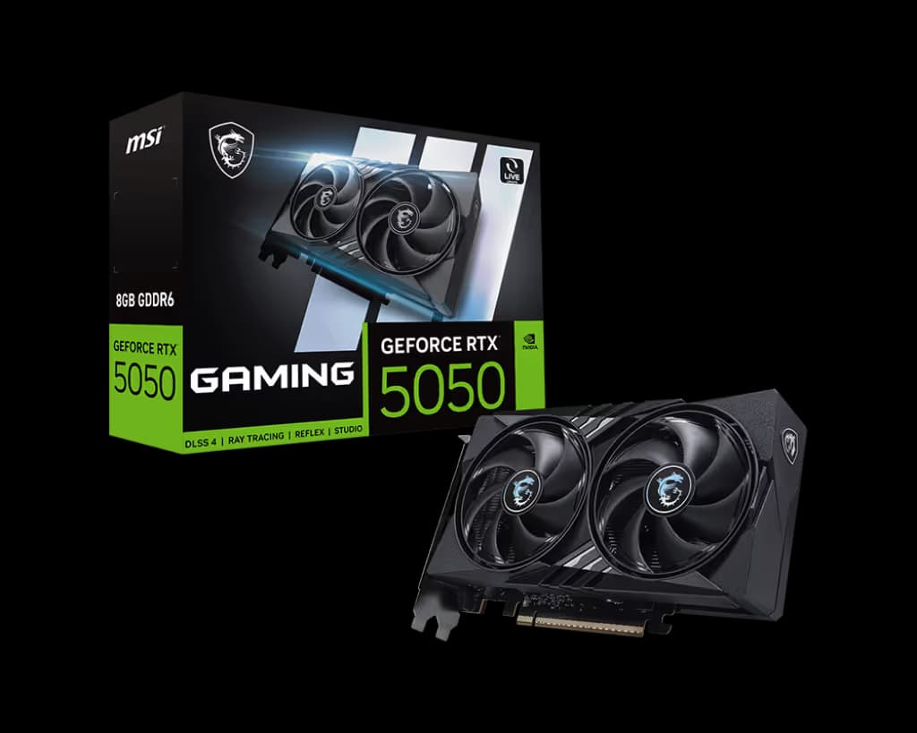 MSI GAMING GeForce RTX 5050 8GB GDDR6 Black image