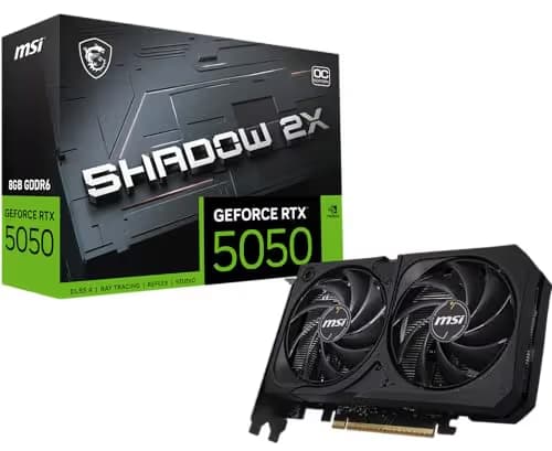 MSI GeForce RTX 5050 SHADOW 2X OC 8GB GDDR6 image