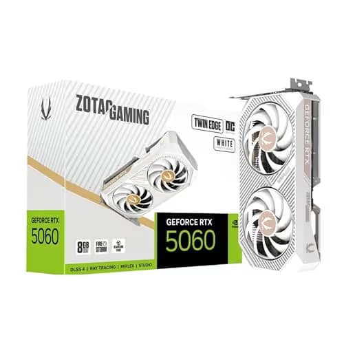 ZOTAC GAMING GeForce RTX 5060 Twin Edge OC White Edition 8GB GDDR7 image