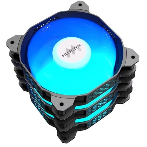 MUSETEX 120mm Black ARGB Reverse PC Fans main image