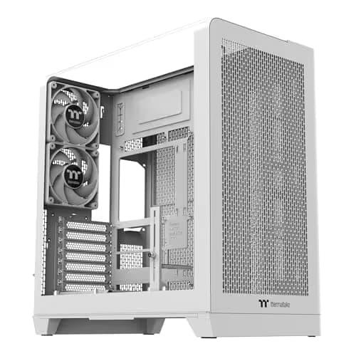 Thermaltake View 390 Air ATX Mid Tower White with Tempered Glass Side Panel image