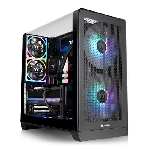 Thermaltake View 390 Air ATX Mid Tower Black with Tempered Glass Side Panel image