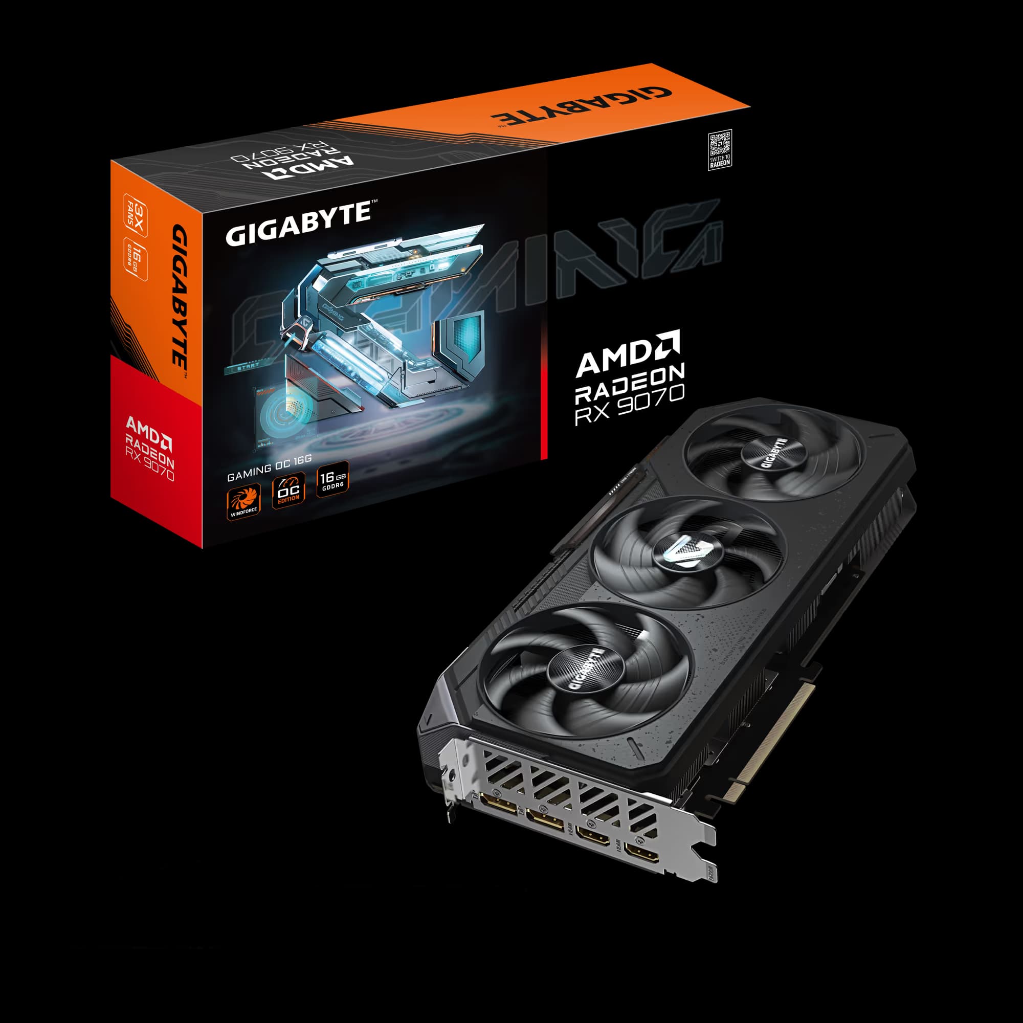 Gigabyte Radeon RX 9070 GAMING OC 16G GDDR6 image