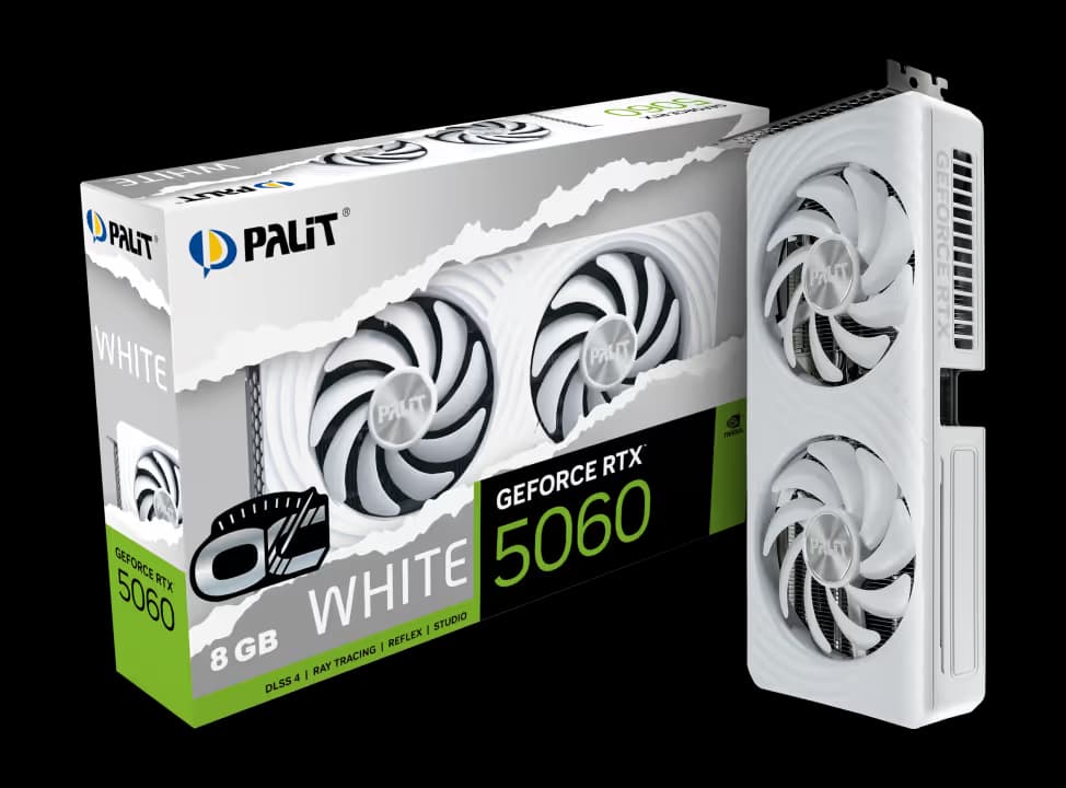 Palit GeForce RTX 5060 White OC image