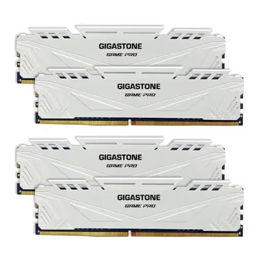 GIGASTONE Game PRO 64GB Kit (4x16GB) DDR4 3200MHz CL16 White image