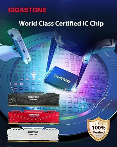 GIGASTONE Game PRO 64GB Kit (4x16GB) DDR4 3200MHz CL16 White image