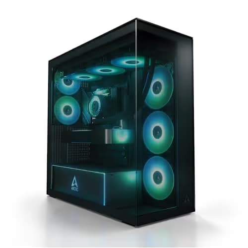 ARCTIC Xtender ATX Mid Tower Black with Tinted Tempered Glass Side Panel image