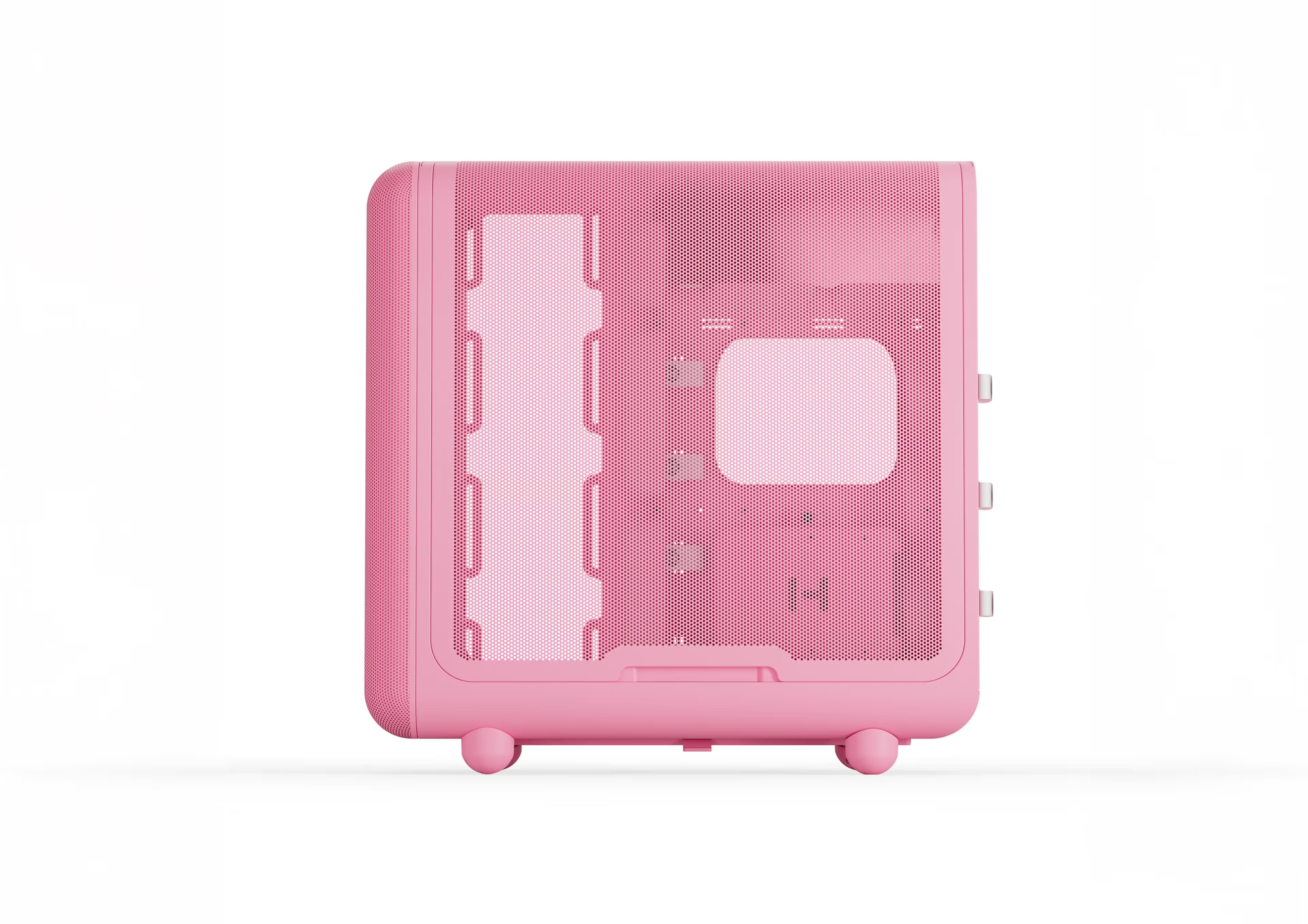 HYTE X50 ATX Mid Tower Pink with Tempered Glass Side Panel image
