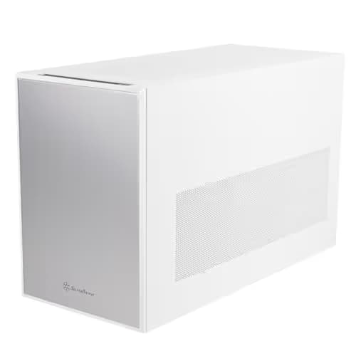 Silverstone SUGO 17 Micro ATX Desktop White Mesh Side Panel with USB 3.2 Gen 2 Type-C and USB 3.2 Gen 1 Type-A image