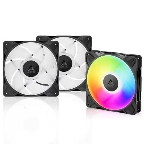 ARCTIC P14 Pro 140mm Black ARGB PWM Pack of 3 main image