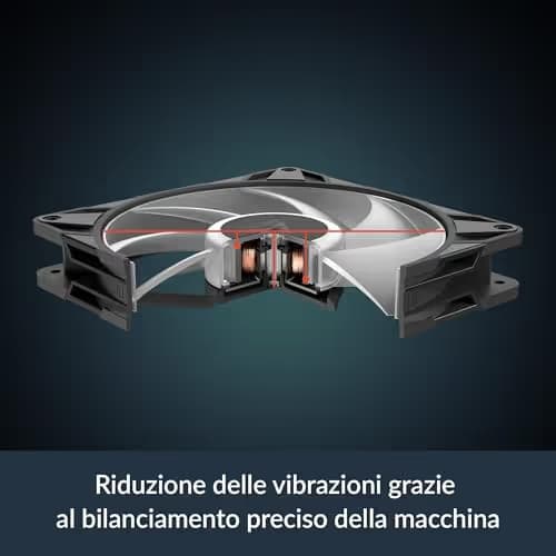 ARCTIC P14 Pro 140mm Black ARGB PWM Pack of 3 image