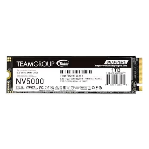 TEAMGROUP NV5000 1TB SSD M.2-2280 PCIe 4.0 X4 NVMe main image