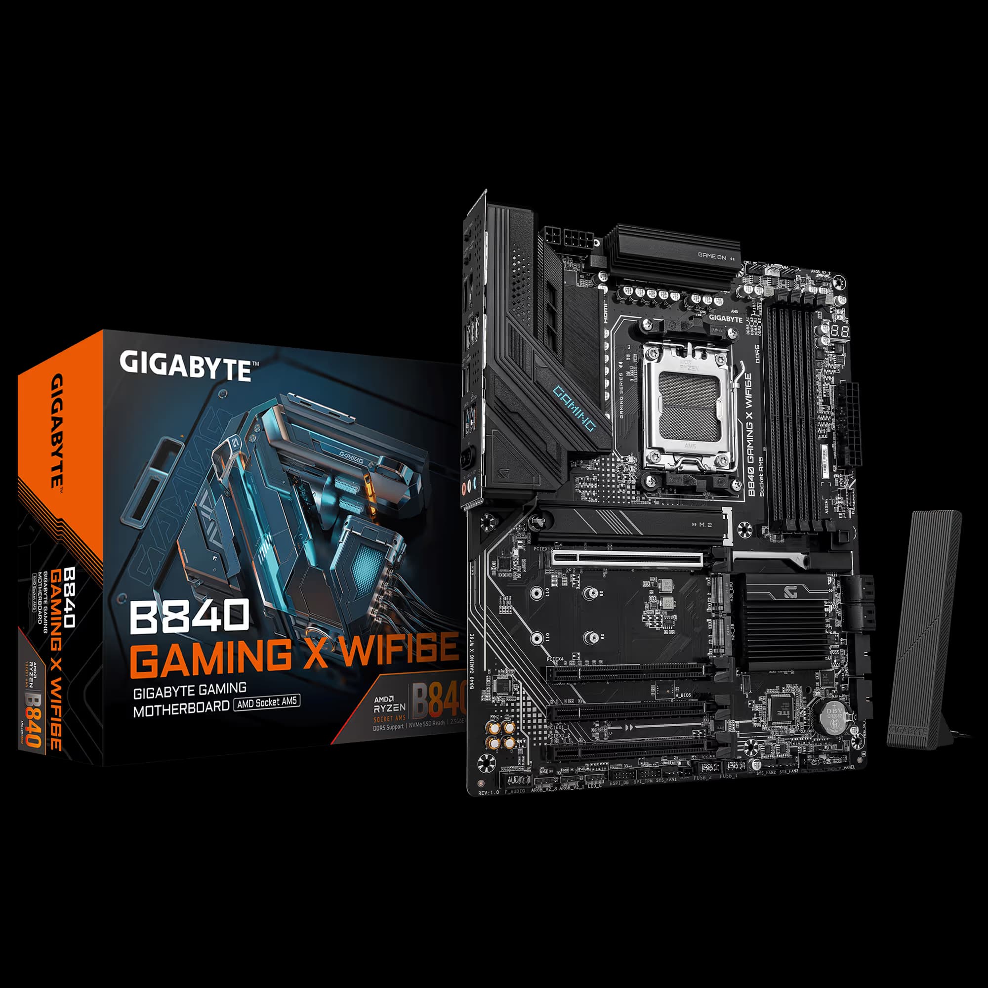 Gigabyte B840 GAMING X WIFI6E DDR5 ATX AM5 main image