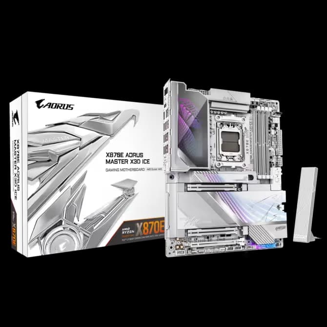 Gigabyte X870E AORUS MASTER X3D ICE AM5 DDR5 ATX image