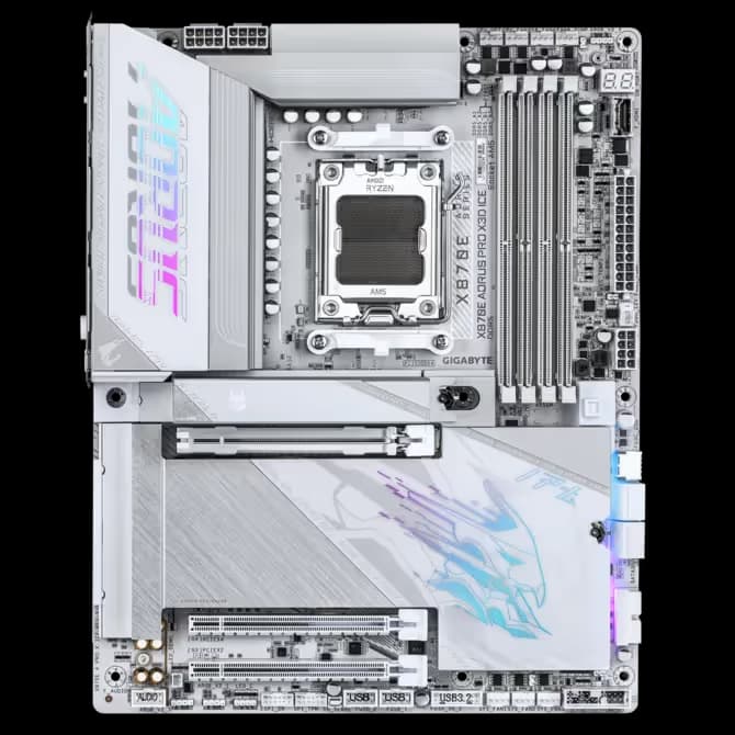 GIGABYTE X870E AORUS PRO X3D ICE AM5 DDR5 ATX image