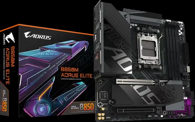 Gigabyte B850M AORUS ELITE AM5 DDR5 Micro ATX main image