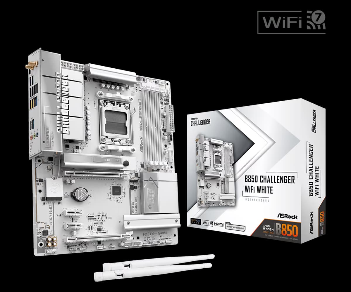 ASRock B850 Challenger WiFi White DDR5 ATX main image