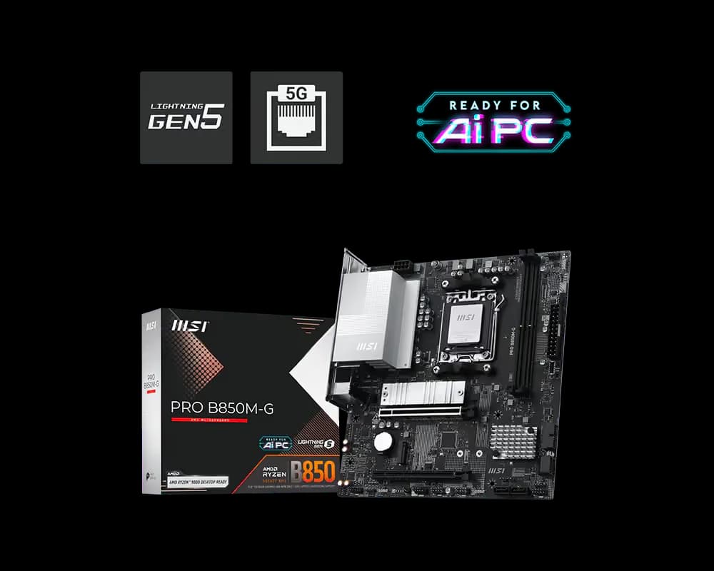 MSI B850 PRO M-G AM5 DDR5 Micro ATX main image