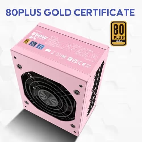 Vetroo CP-PSU-VT-850W-SFX Pink SFX 850W Fully Modular 80+ Gold Certified image