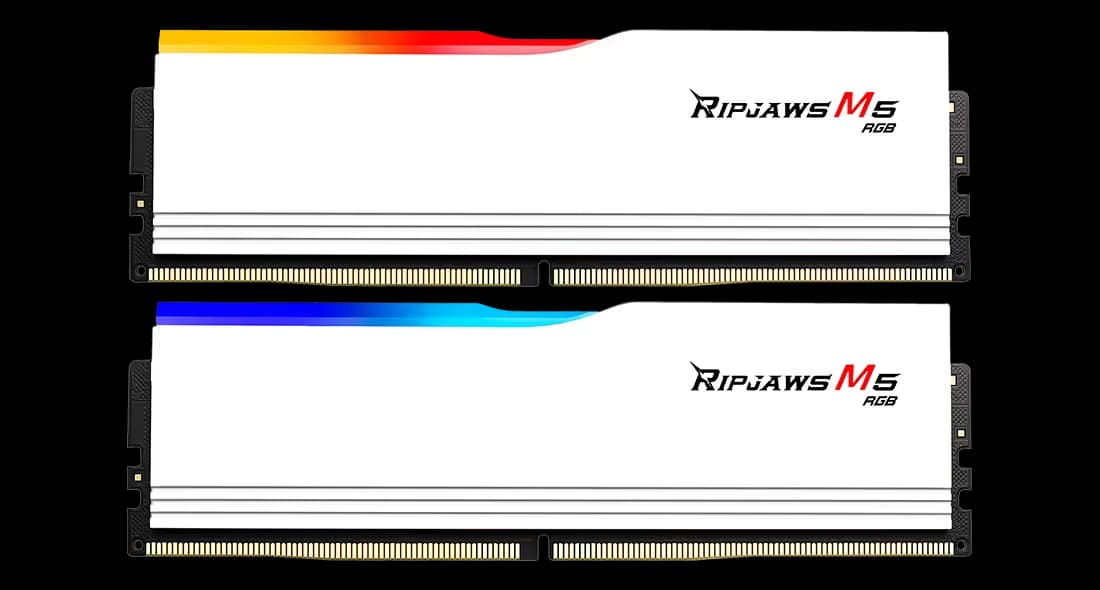 G.Skill Ripjaws M5 RGB DDR5-6000 CL28 64GB (2x32GB) White  main image