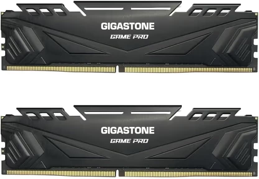 GIGASTONE Black Game PRO 32GB (2x16GB) DDR4 RAM 32GB 3200MHz CL16 BLACK image