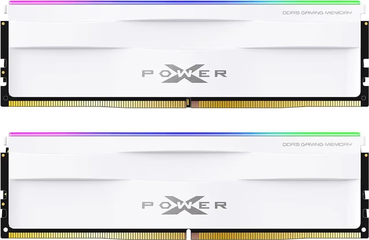 Silicon Power DDR5 64GB (2x32GB) Zenith RGB 6000MHz CL30 WHITE image
