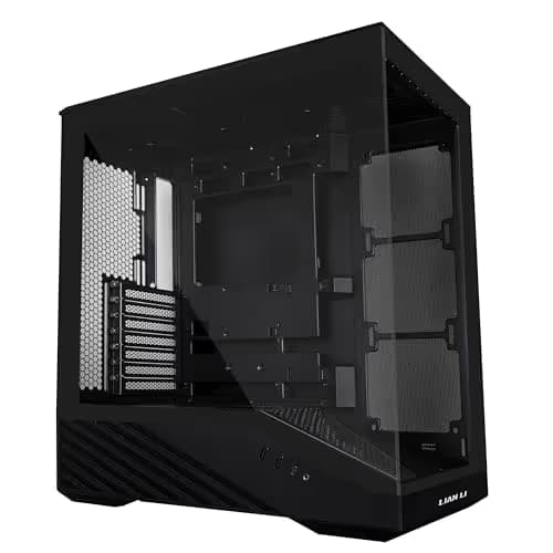 Lian Li Vector V100 ATX Mid-Tower PC Case-Tempered Glass-Black-V100X image