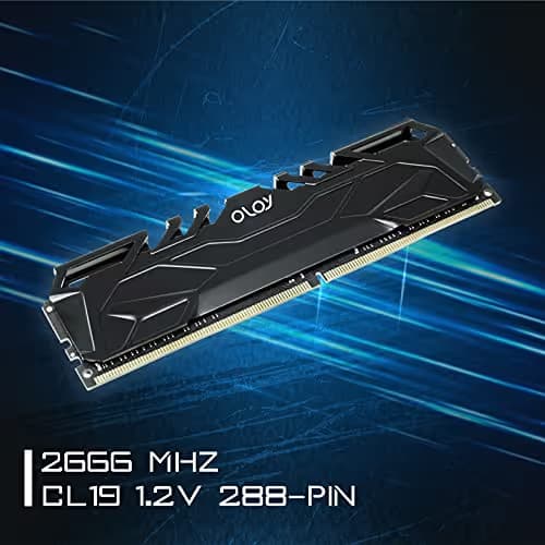 OLOy DDR4 RAM 32GB (2x16GB) 2666 MHz CL19 1.2V (MD4U162619DJDA) BLACK image