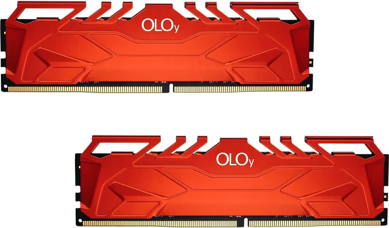 OLOy 16GB (2 x 8GB) DDR4 3600 (PC4 28800) Desktop Memory Model MD4U0836180BHRDA Red main image