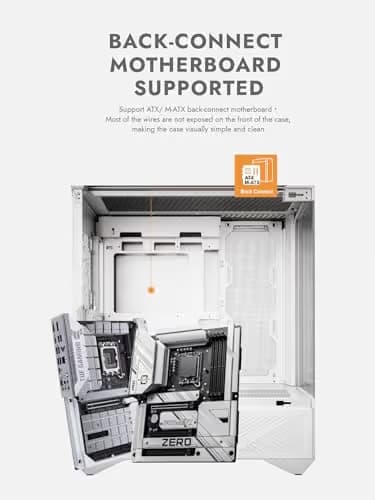 darkFlash DY460 ATX PC Case WHITE 4× ARGB PWM Fans Included image