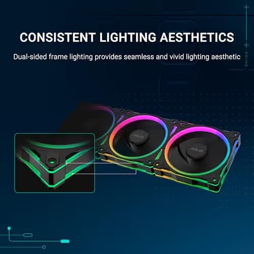 ASUS Prime MR120 ARGB Fan Black image