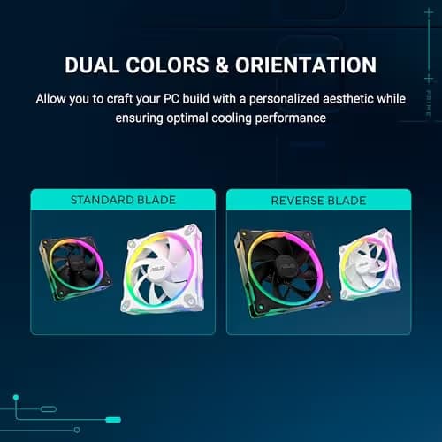 ASUS Prime MR120 ARGB Fan Black image