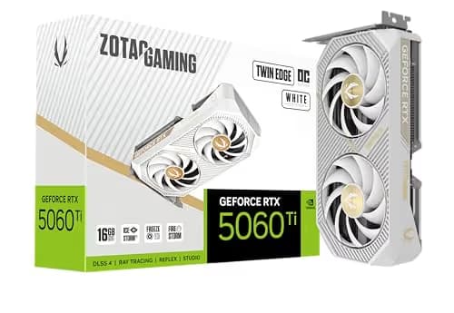 ZOTAC GAMING GeForce RTX 5060 Ti 16GB GDDR7 Twin Edge OC White Edition image
