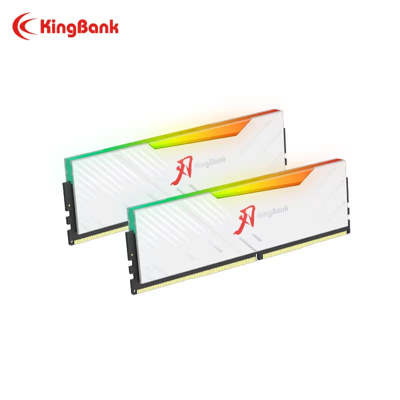 KINGBANK DDR5 Soarblade RGB UDIMM 6000MHz-64GB(32GBx2) WHITE image