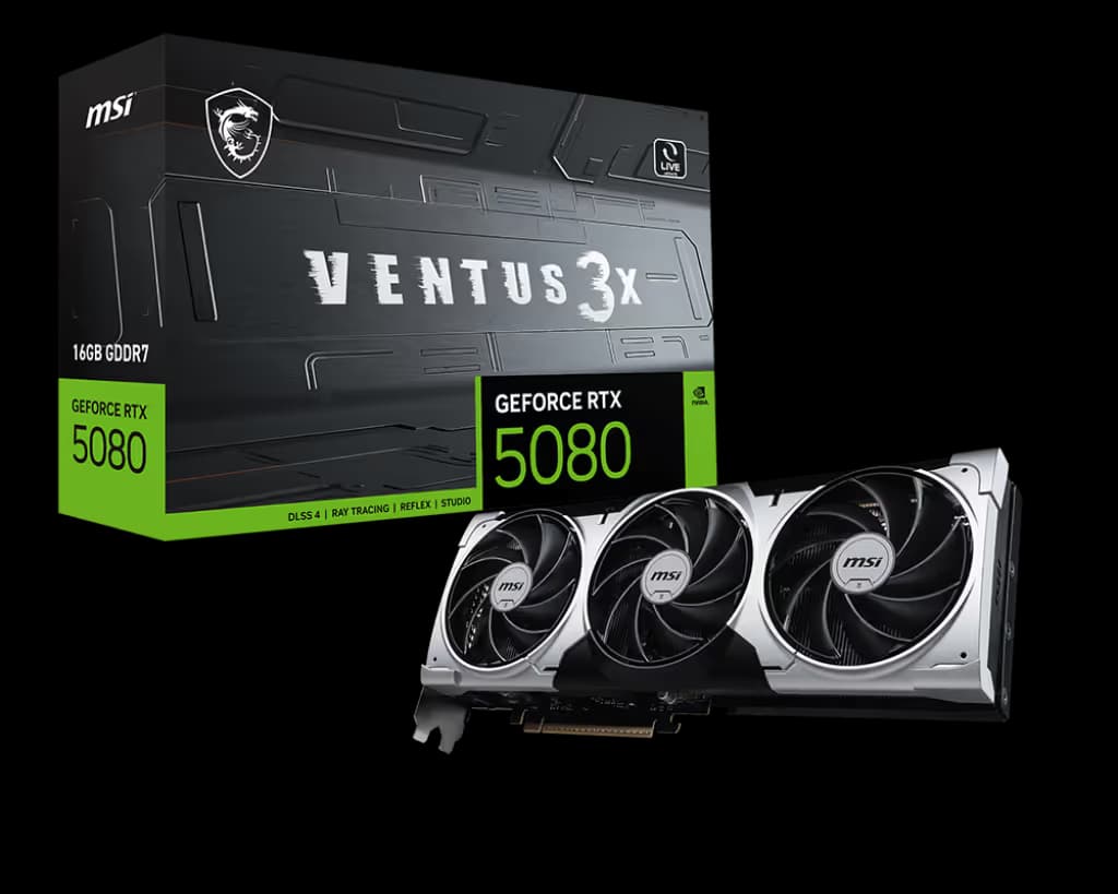 MSI GeForce RTX 5080 16G VENTUS 3X PLUS image
