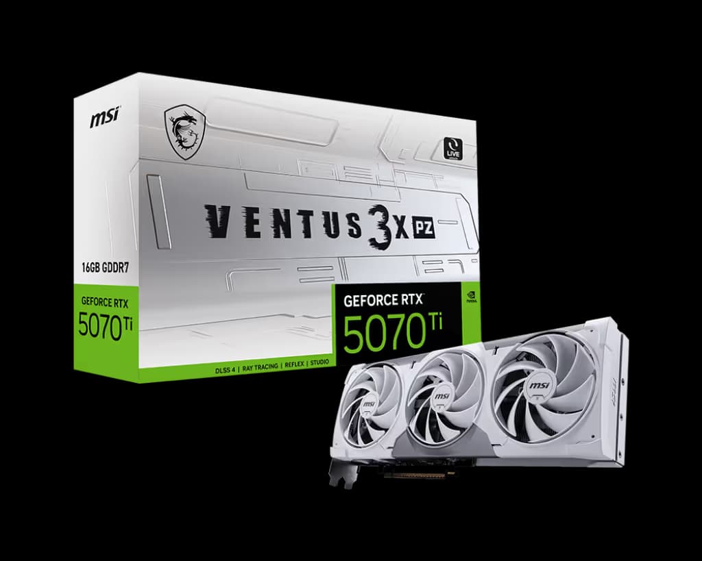 MSI GeForce RTX 5070 Ti 16G VENTUS 3X PZ GDDR7 main image