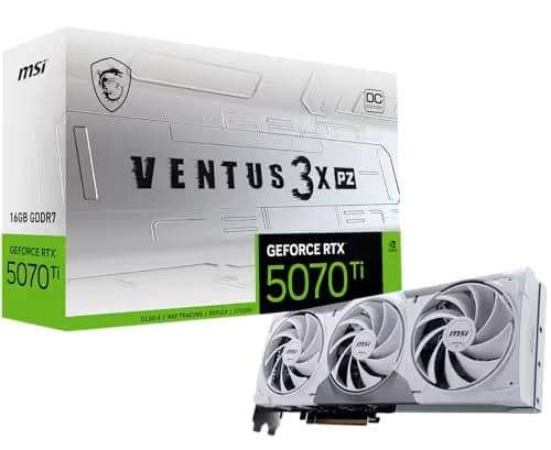 MSI GeForce RTX 5070 Ti 16G VENTUS 3X PZ OC GDDR7 main image