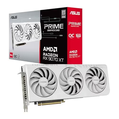 ASUS Prime Radeon RX 9070 XT White OC Edition 16GB GDDR6 image