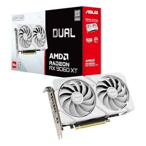 ASUS Dual Radeon™ RX 9060 XT 16GB GDDR6 White Edition image