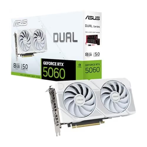ASUS Dual GeForce RTX 5060 White Edition 8GB GDDR7 main image