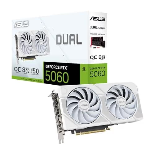 ASUS Dual GeForce RTX 5060 Ti 8GB GDDR7 White OC Edition main image