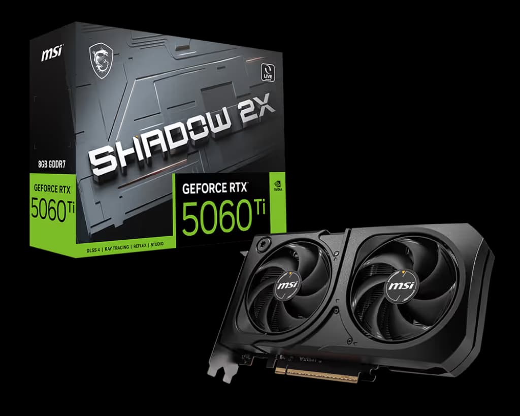 MSI GeForce RTX 5060 Ti 8G SHADOW 2X PLUS GDDR7 image
