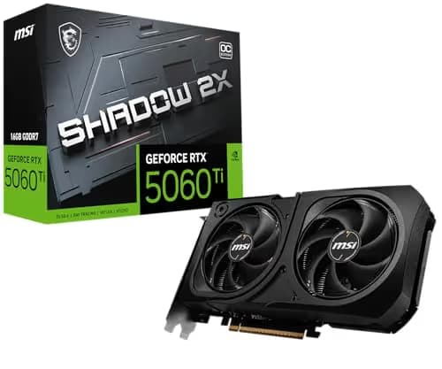 MSI GeForce RTX 5060 Ti 16G SHADOW 2X OC PLUS GDDR7 image
