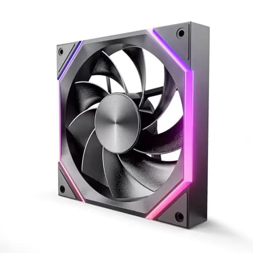 Asiahorse Nyota A14 140mm PC Case Fan – High-Efficiency Cooling Reverse Blade Black image