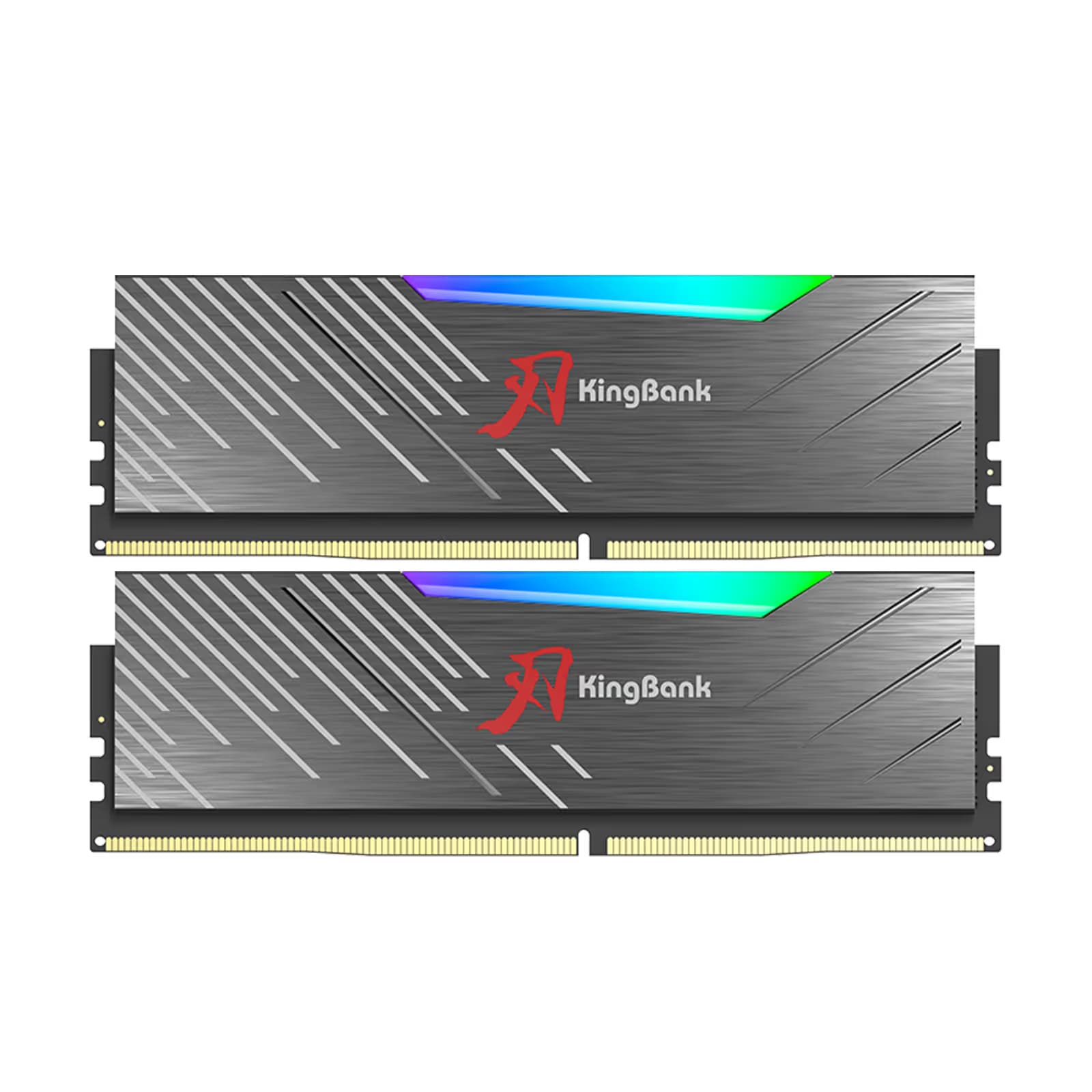 KINGBANK DDR5 Dark Soarblade RGB UDIMM 6400MHz-16GX2 32GB image