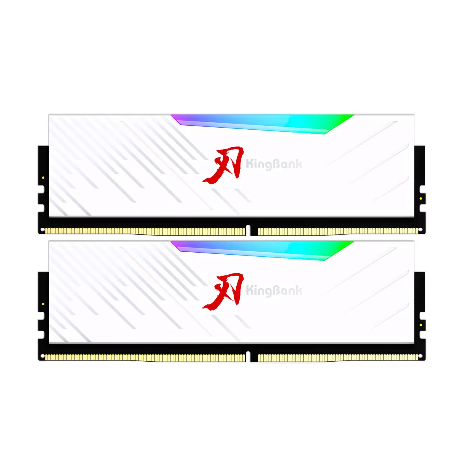 KINGBANK DDR5 Soarblade RGB UDIMM 7200MHz - 16GX2 White main image