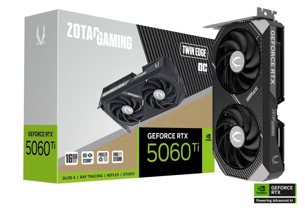 ZOTAC GAMING GeForce RTX 5060 Ti 16GB Twin Edge OC GDDR7 image