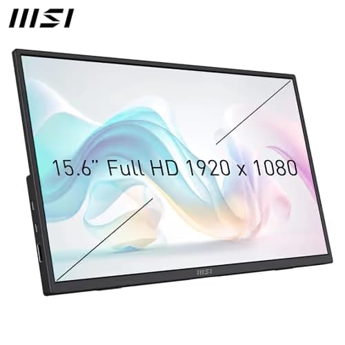 MSI PRO MP165 E6 15.6" IPS FHD 60Hz Portable Monitor image