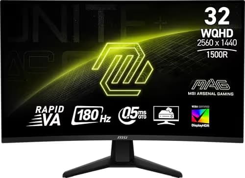 MSI MAG 32CQ6F 31.5" WQHD Rapid VA 180Hz image